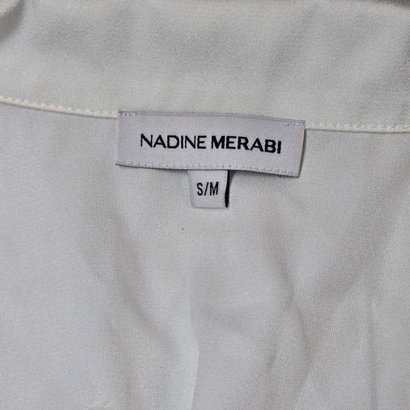 NADINE MERABI Darbie White Pajama Set Small/Medium 5475 - Picture 4 of 16